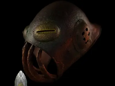 Orc Muzzle Helmet lord of the rings 3D DIGITAL DOWNLOAD 3D print model