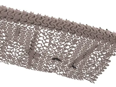  Military Camouflage Net with Assault Rifles 