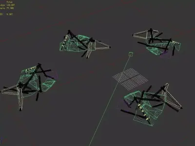 Damage - Tent 03 3D model