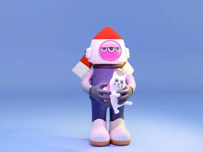 Space toon 3D model