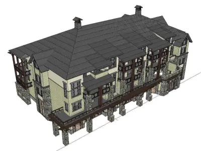 vacation spot-Resort-Fashion Leisure Hotel-0150 3D model
