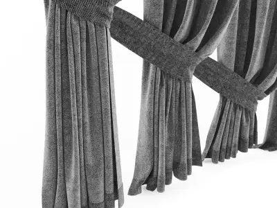 Curtain curtains 3D model