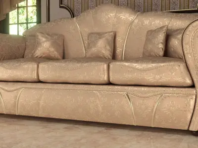 Classic Sofa Free 3D model