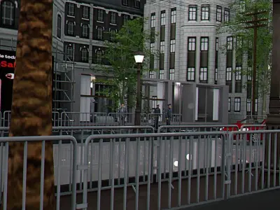 City and Home Loft Low-poly 3D model