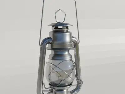 Rusty Storm Lantern 3D model 3D model
