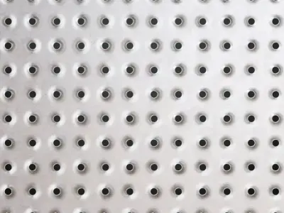 Silver Metal Grill Transparent PBR Seamless Texture