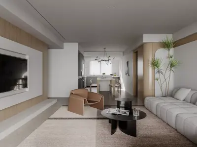 apartment interior scenes     3D model 19