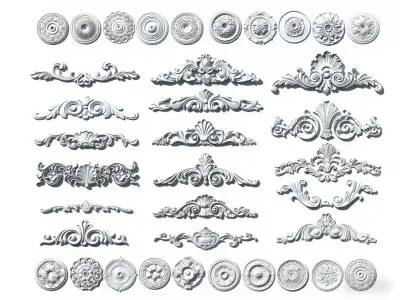 European-style Carving 3D model