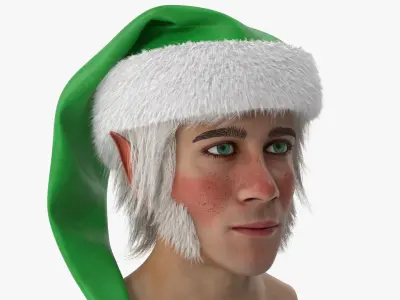 Christmas Elf Head 3 