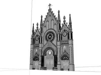 Architecture-Religion-God-Culture-Temple-0257 church 3D model