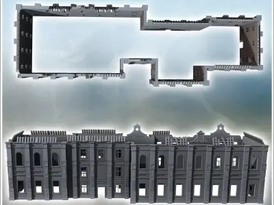 Stalingrad Main train station USSR 44 - World War Two Second WWI 3D print model