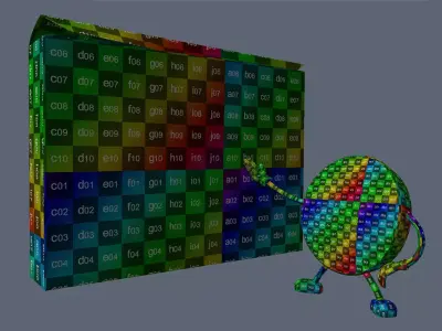 Character Pill with Pill Box Expressive 3D Model 3D model