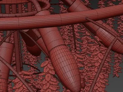 De Rossi Crystal Chandelier 3D model