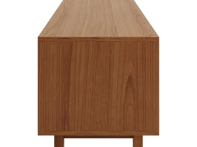 Solin Fluted Door Media Stand 3D model