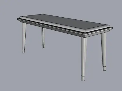 Bench Seating Ottoman furniture 3D model