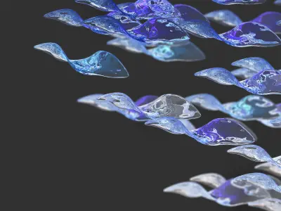 crystal pendant light 9 3D model