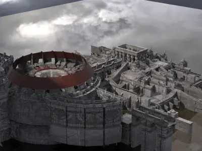 Horus Grand Arena versions Gods Pyramid 2 3D model
