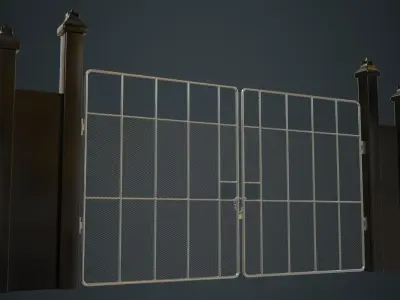 Gate 2A Low-poly 3D model