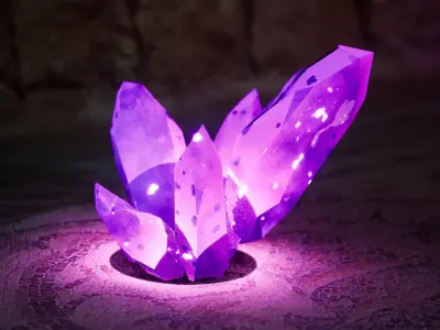 Magical Crystals  Ultimate Pack Low-poly 3D model