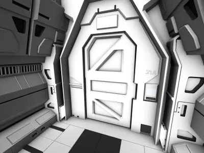 Sci-FI Corridor 3D model
