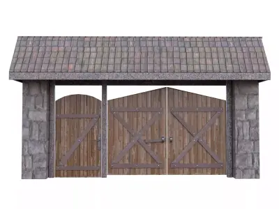 Rustic Gates Colection 3D Model Pack