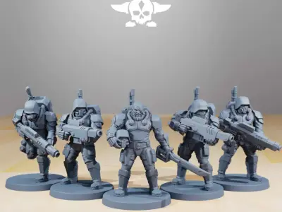 National Guard Infantry 3D print model