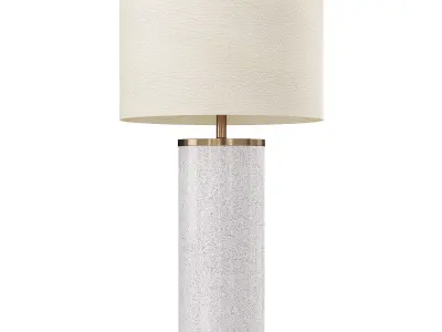  Grace Gold Table Lamp with Fabric Shade Low-poly 3D model