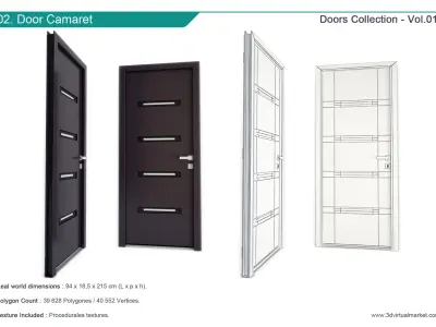 Modern Doors Collection 3D model