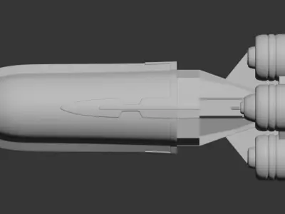 Star wars CSS-1 Corellian Star Shuttle 3D print model