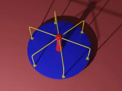 Merry go round 3D model