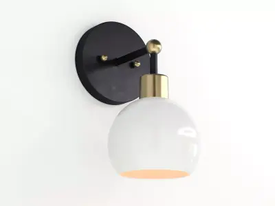 Shades of Light Young House Love Bubble Vanity Light 1 Light 3D model