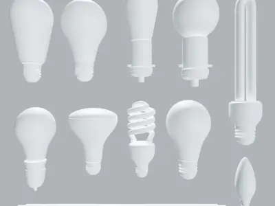 Light Bulbs 3D model