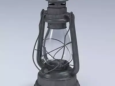 Lantern Kerosene Low-poly 3D model