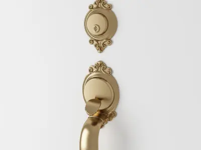 Classic Door Handle 3D model