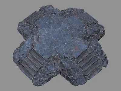 Staris Rock 07 Low-poly 3D model