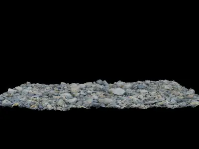 Beach Gravel 3D model