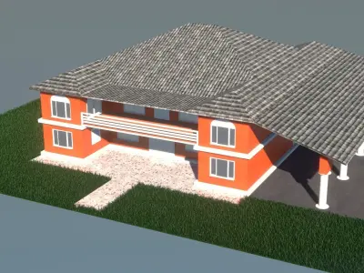 House orange 3D model
