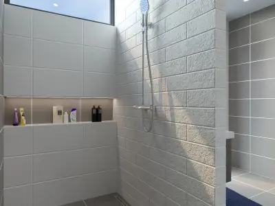 Bathroom 08 Low-poly 3D model