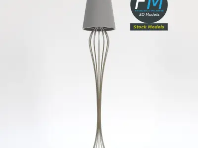 Modern lamp stand 3D model
