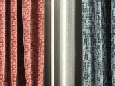 Curtain Set 89 3D model