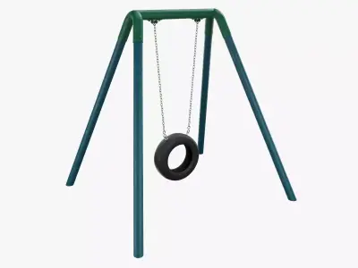 Tire swing outdoor 04 3D model