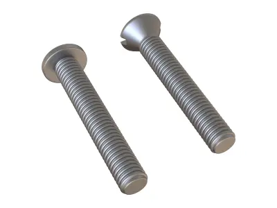 Machine Screws 3D Model 3D model