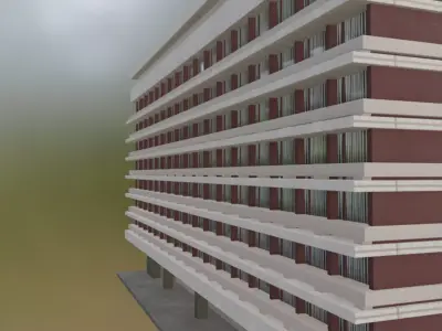 ARO Palace Hotel - Iconic Landmark from Brasov 3D model