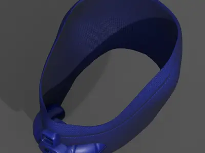 Gas mask respirator scifi futuristic  Low-poly 3D model 3