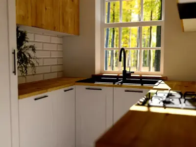  Small kitchen  3D model