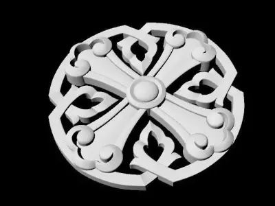 rosette dekor 3D model 13