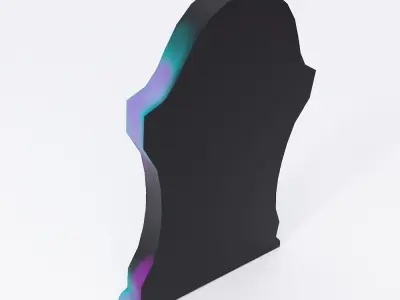 Tombstone low poly 3d model with skull Free low-poly 3D model
