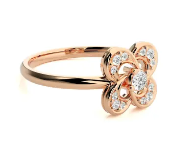 Women ring 3D print model 78