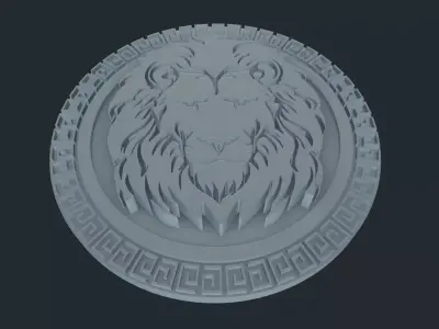 Lion head 3D print model