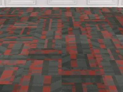 Wall to Wall Carpet Tile No 4 3D model